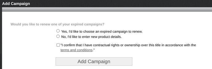 Add campaign screenshot